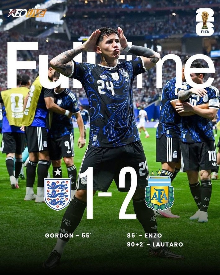 Anh 1-2 Argentina | Keolive