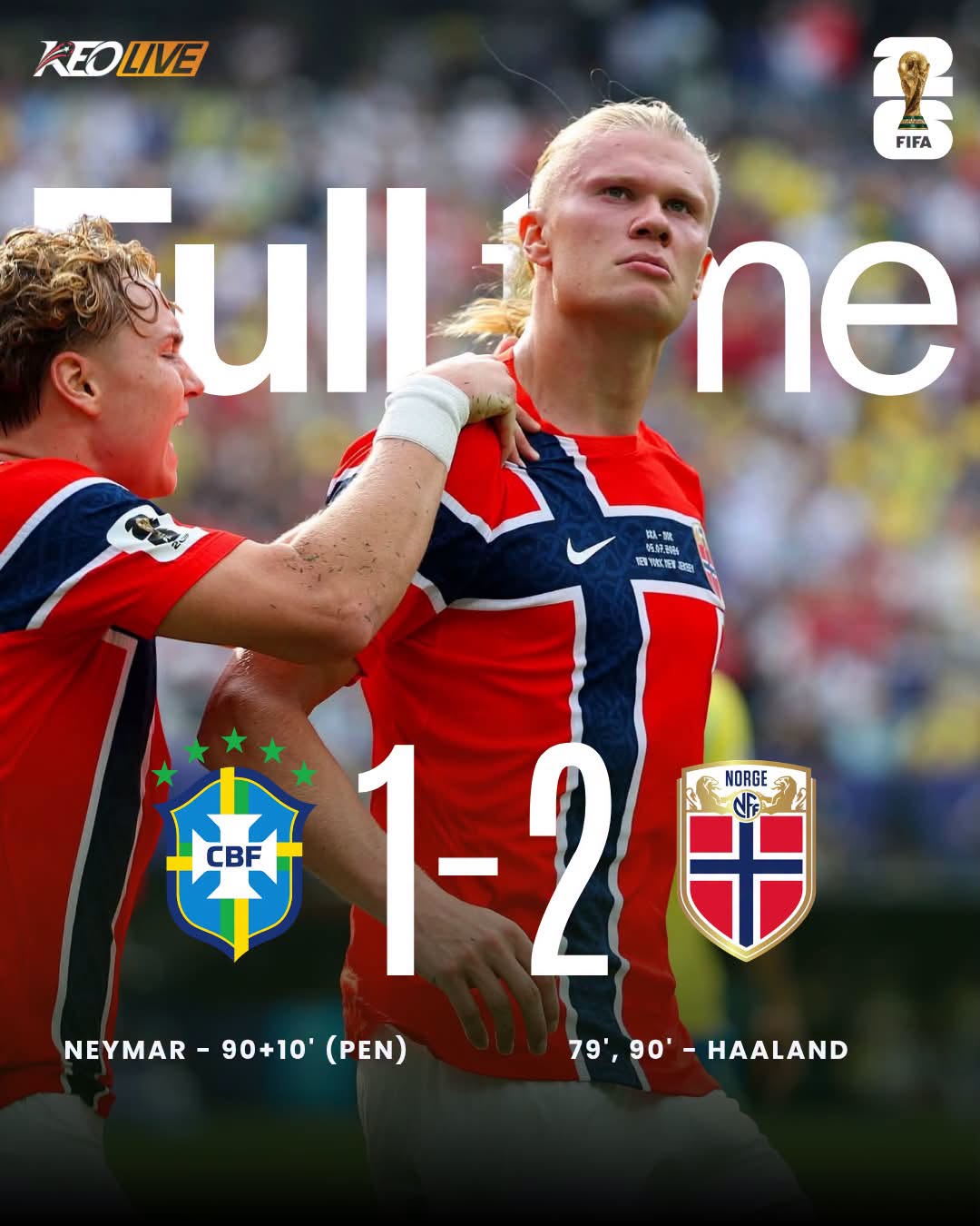 Brazil 1-2 Na Uy | Keolive