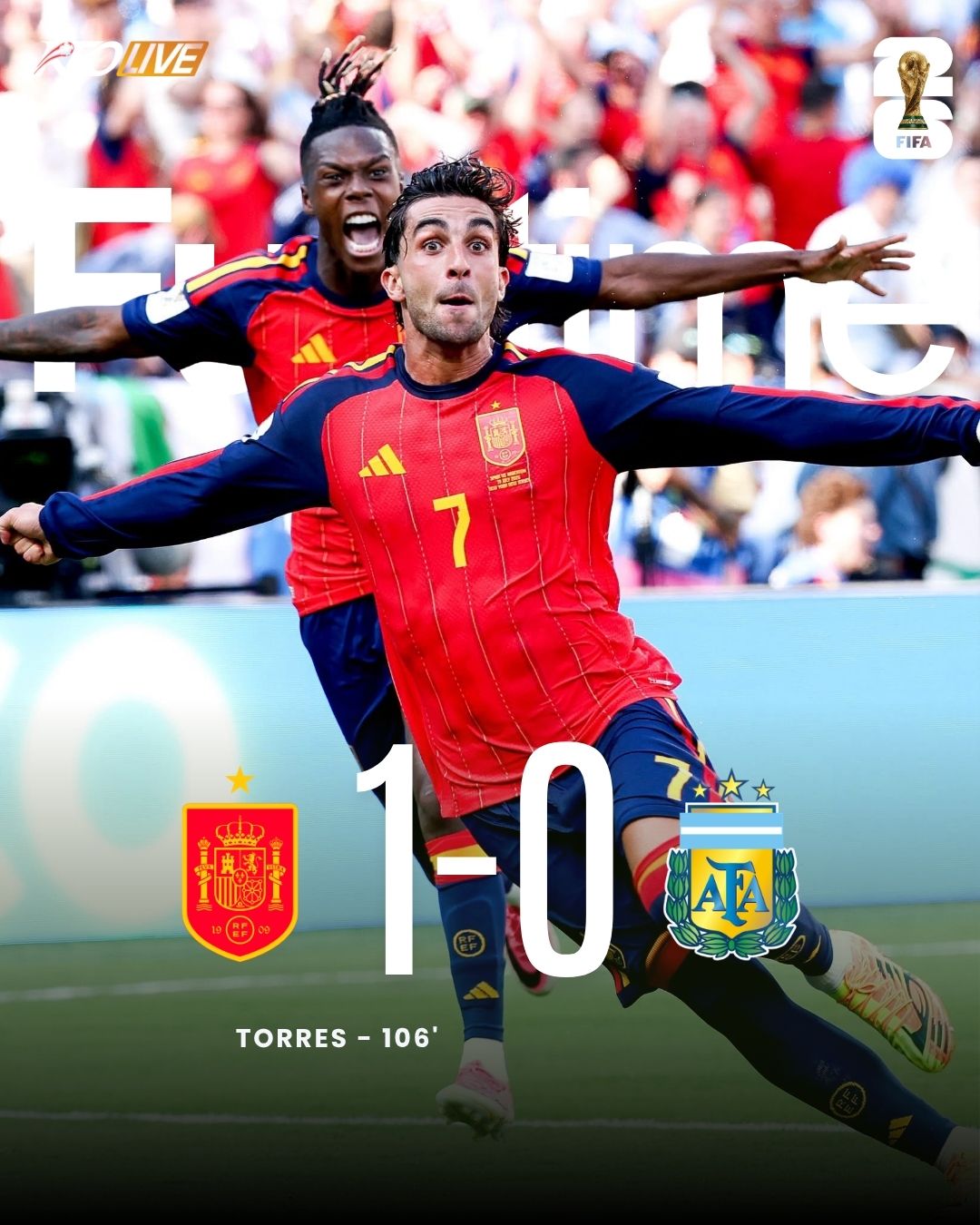 Tây Ban Nha 1-0 Argentina (AET) | Keolive