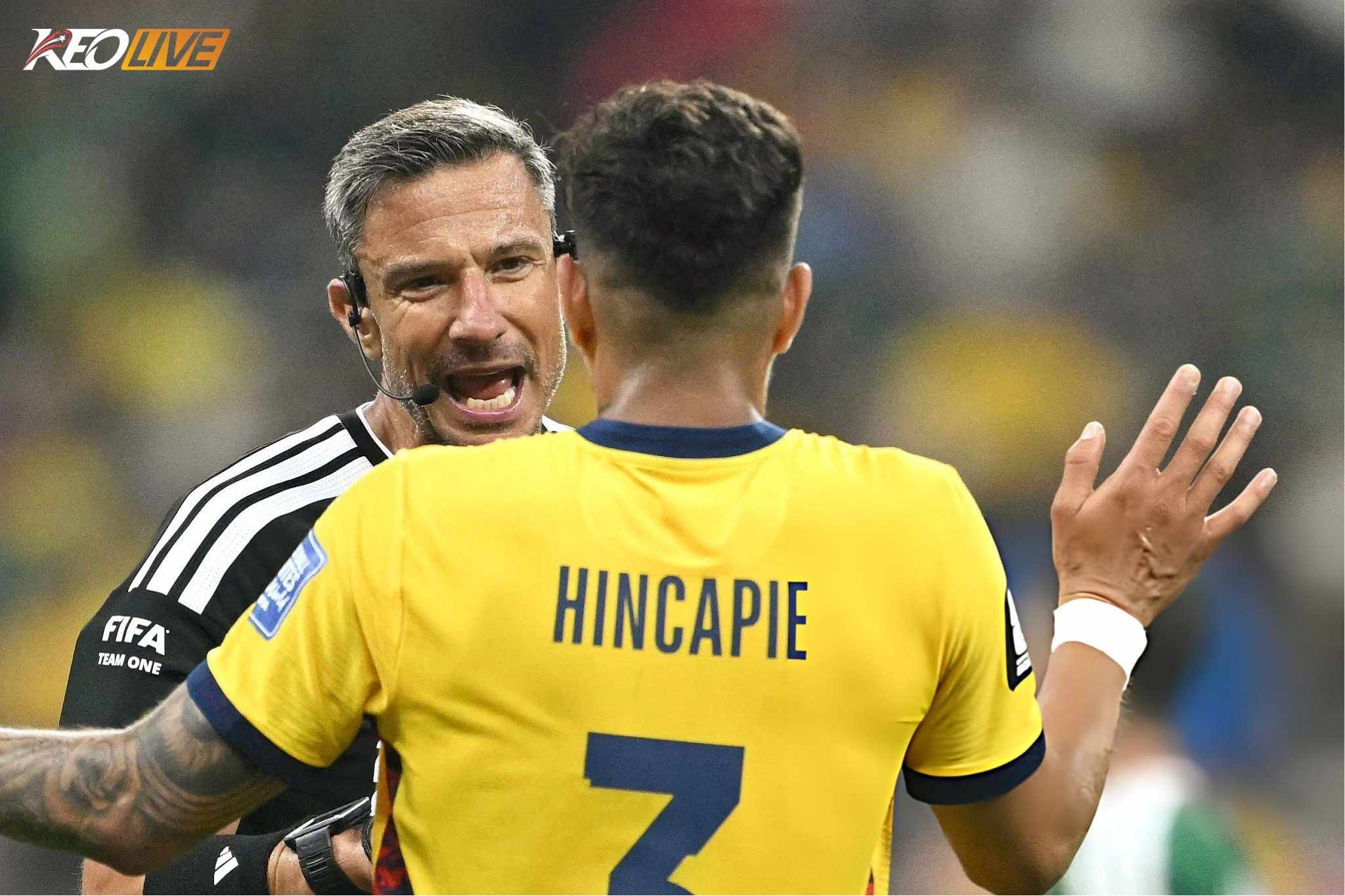 Hincapíe là cầu thủ thứ hai nhận thẻ đỏ bởi luật Vinicius | Keolive