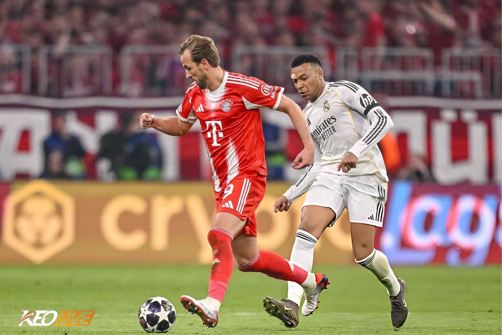 Màn đối đầu kinh điển giữa Mbappé và Harry Kane tại Champions League | Keolive