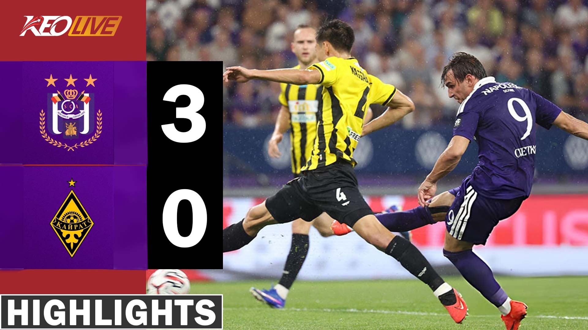 HIGHLIGHTS: RSC Anderlecht - Kairat Almaty | 2026-2027
