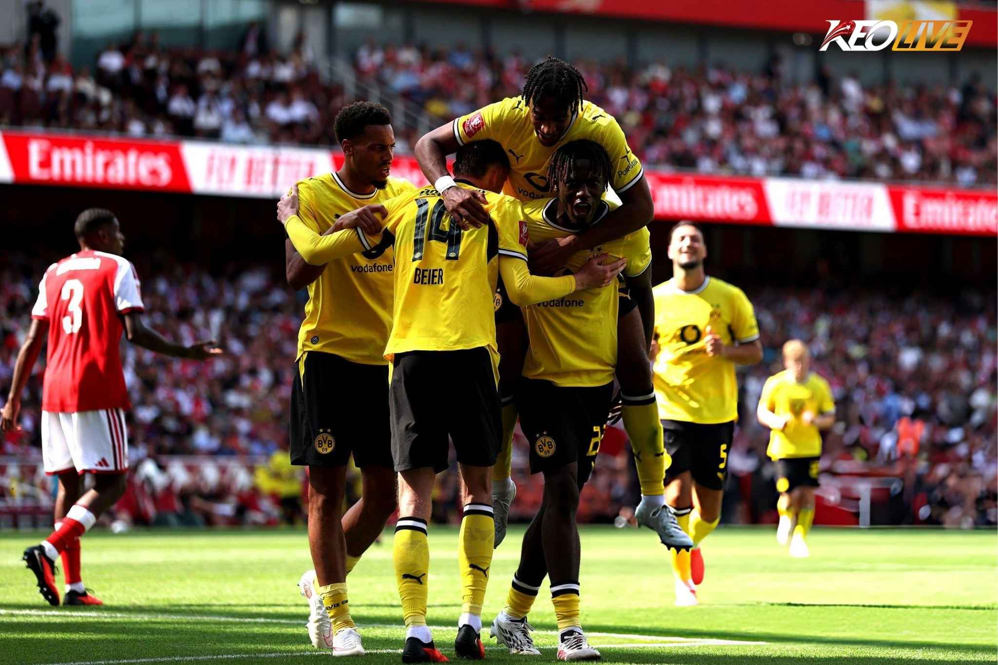 Dortmund thi đấu vô cùng hiệu quả trước Arsenal | Keolive