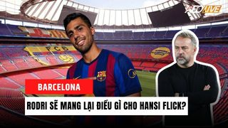 Hình ảnh cho bài Rodri gia nhập Barcelona sẽ thay đổi đội hình của Hansi Flick ra sao?