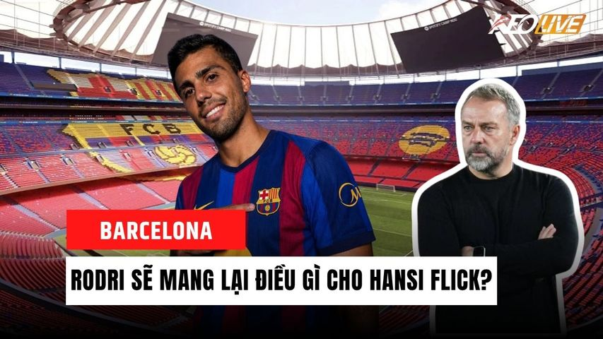 Hình ảnh minh họa cho bài viết Rodri gia nhập Barcelona sẽ thay đổi đội hình của Hansi Flick ra sao?