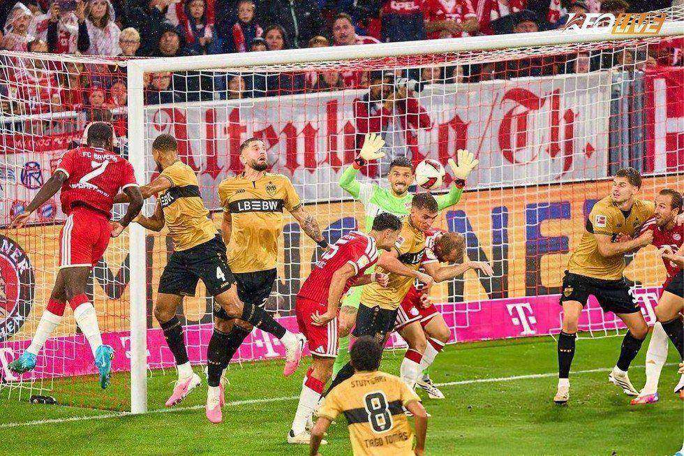 Upamecano mở tỷ số sau quả tạt chất lượng của Kimmich | Keolive