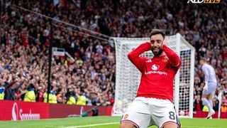 Hình ảnh cho bài Bruno Fernandes lập hat-trick, Man Utd thắng tưng bừng Ipswich 5-2