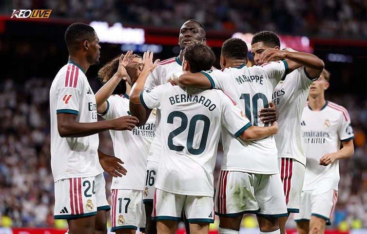 Hình ảnh minh họa cho bài viết Mbappe lập hat-trick, Real thắng tưng bừng trên sân nhà