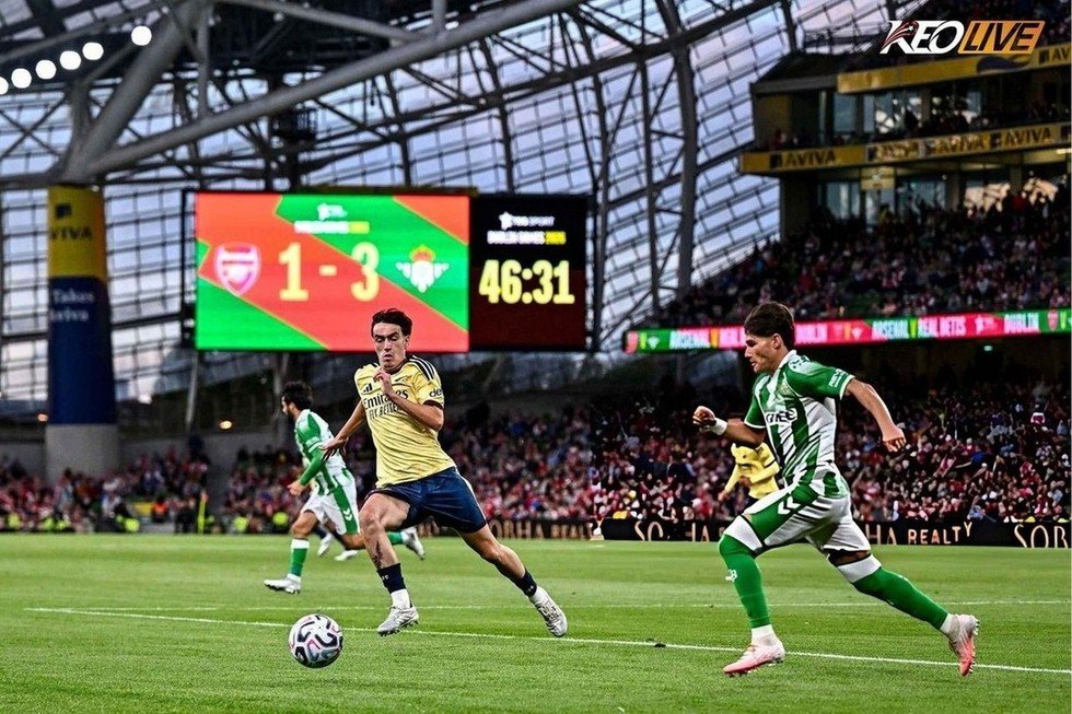 Arsenal thất thủ trước Real Betis | Keolive