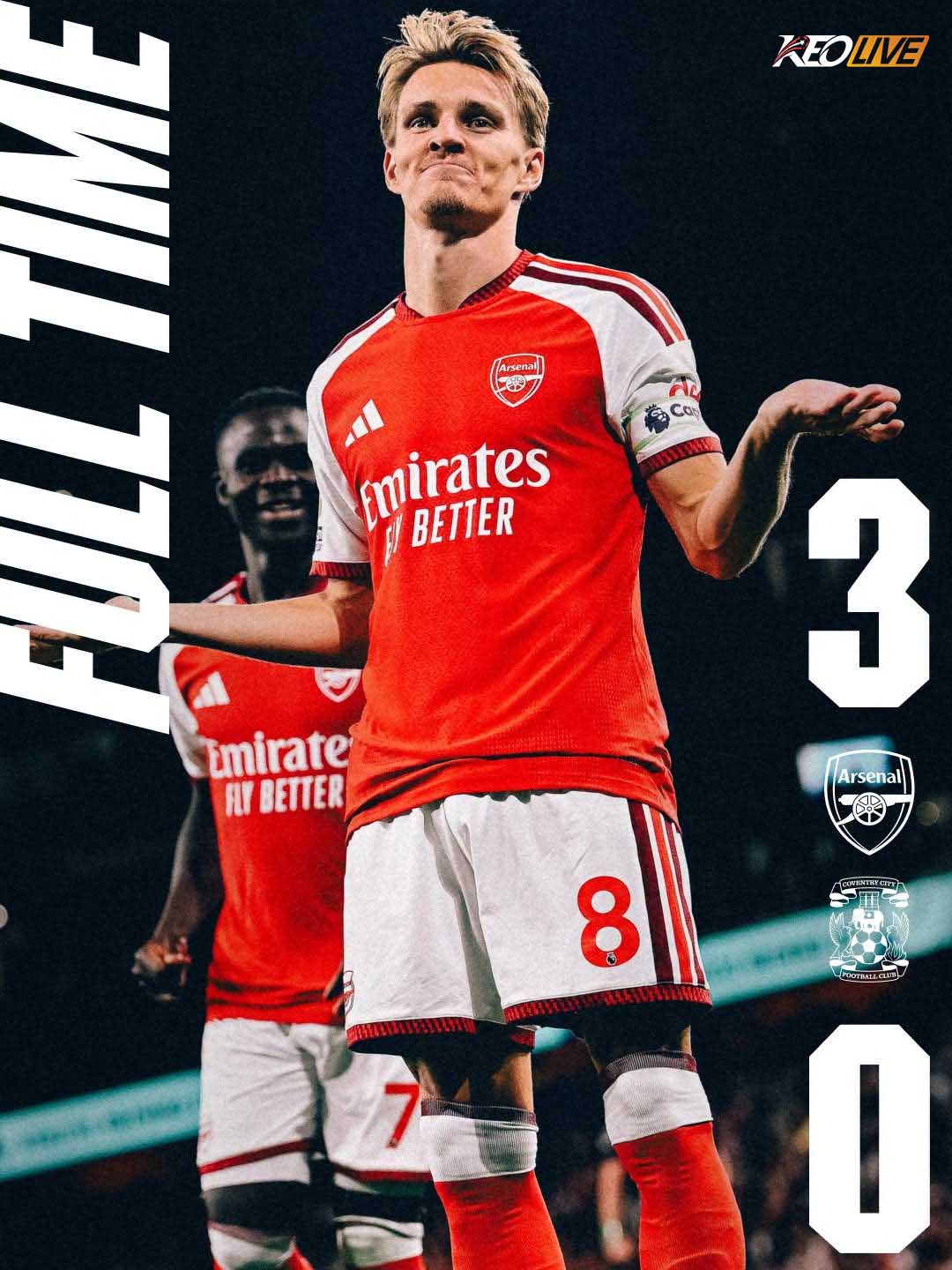 Arsenal 3-0 Coventry | Keolive