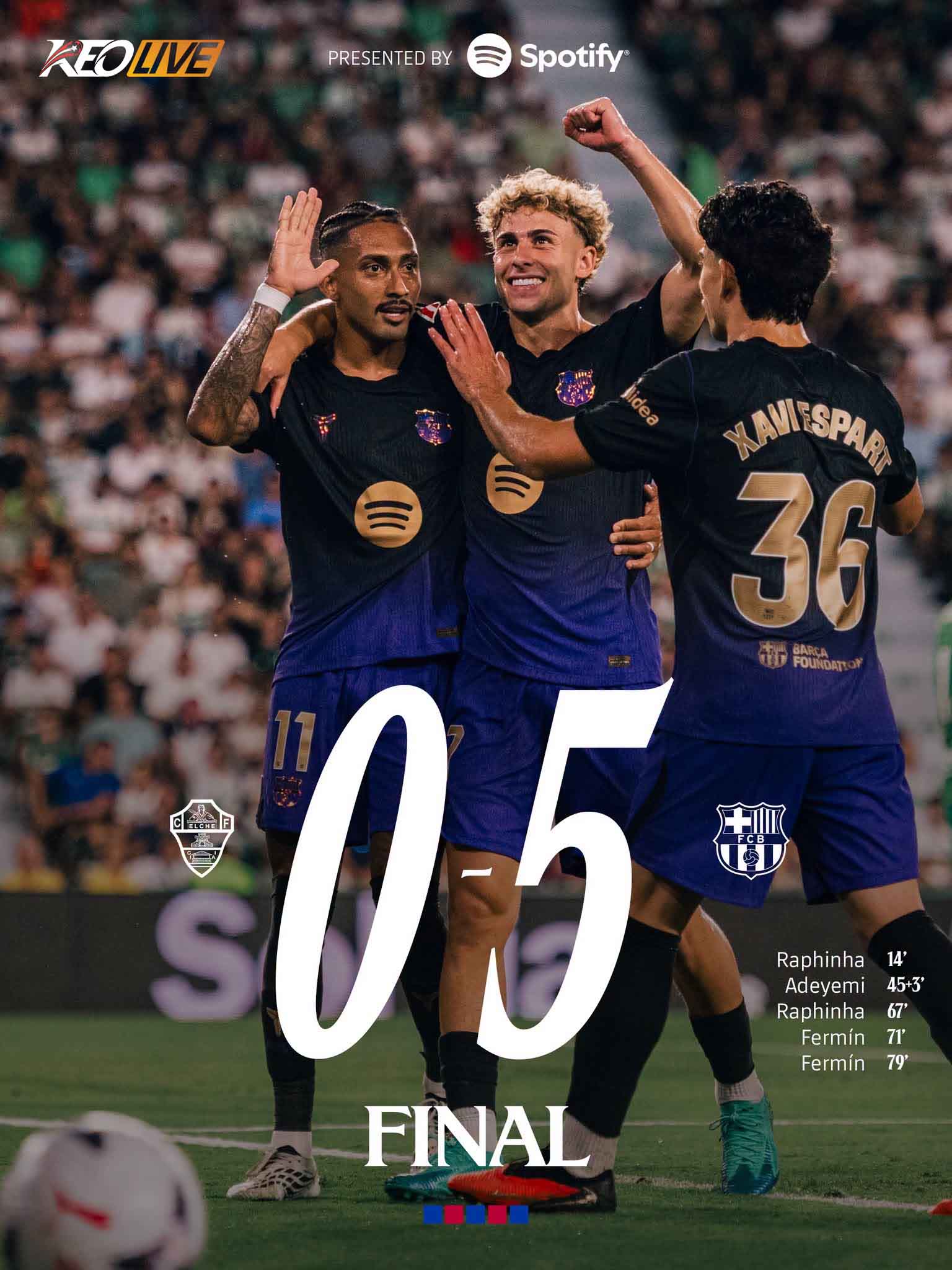 Elche 0-5 Barcelona | Keolive