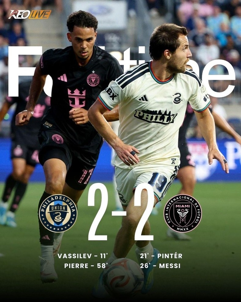 Philadelphia Union 2-2 Inter Miami | Keolive