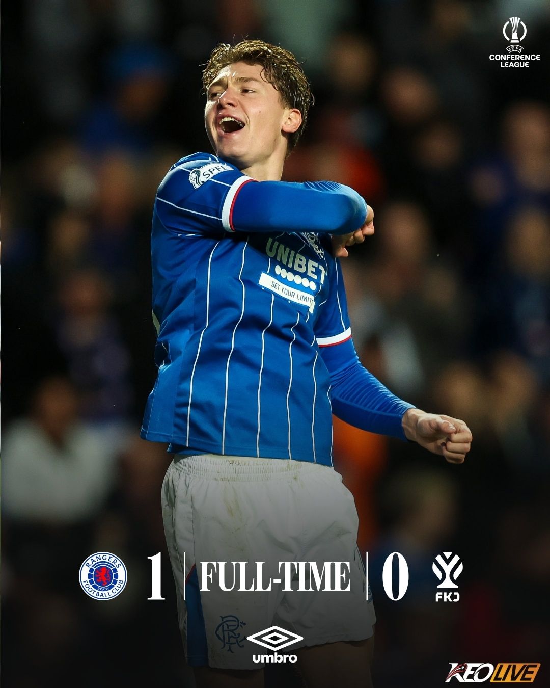 Rangers 1-0 Jablonec | Keolive
