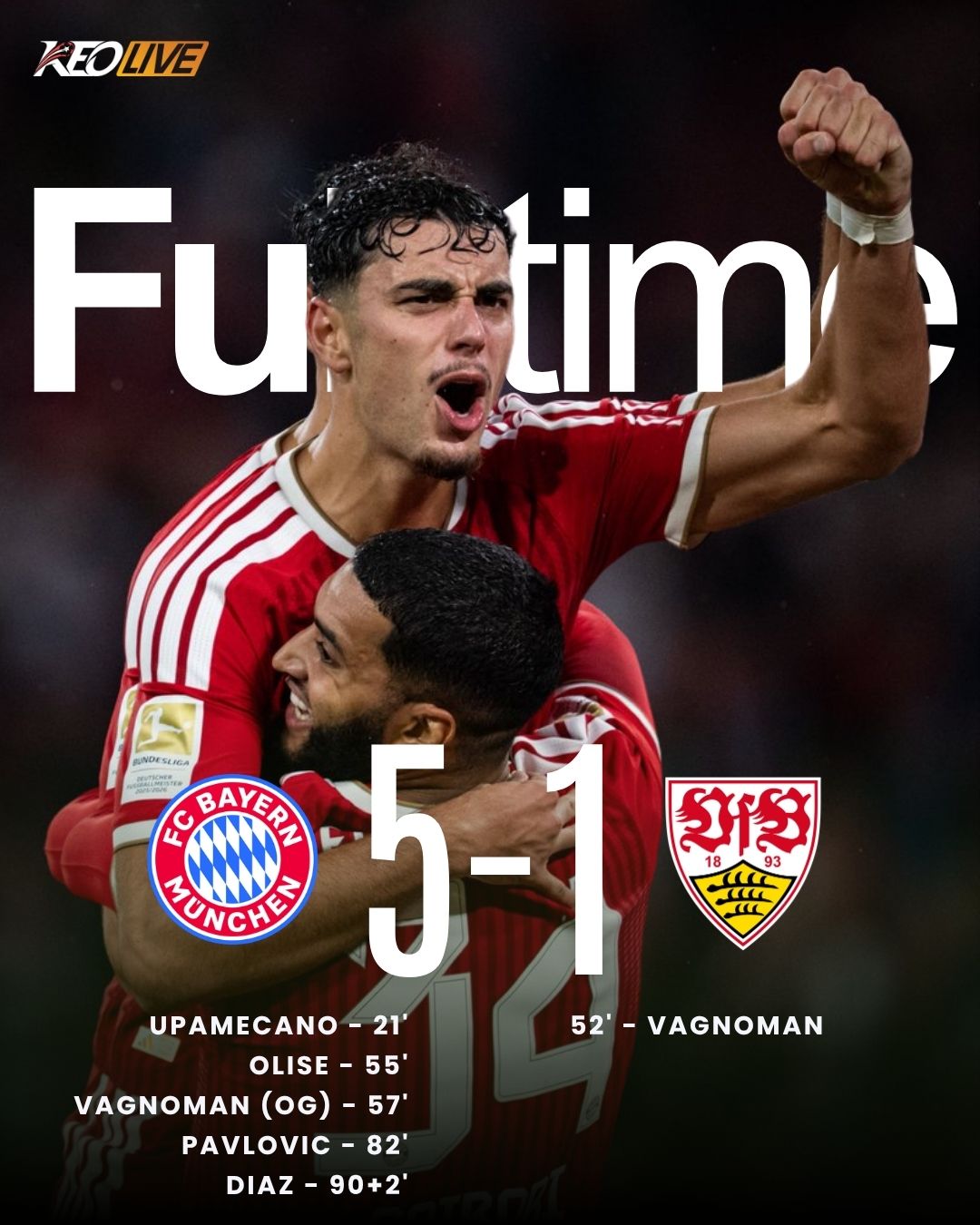 Bayern Munich 5-1 Stuttgart | Keolive
