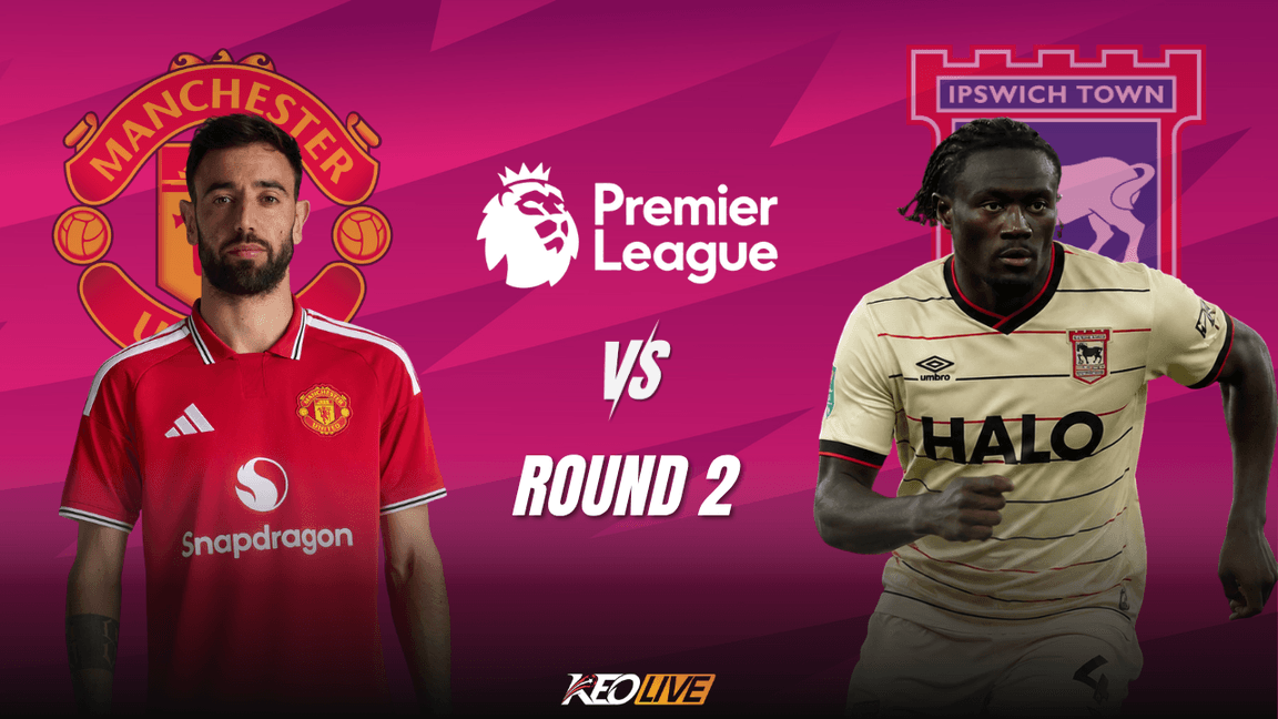 Trận đấu giữa Man Utd vs Ipswich Town | Keolive