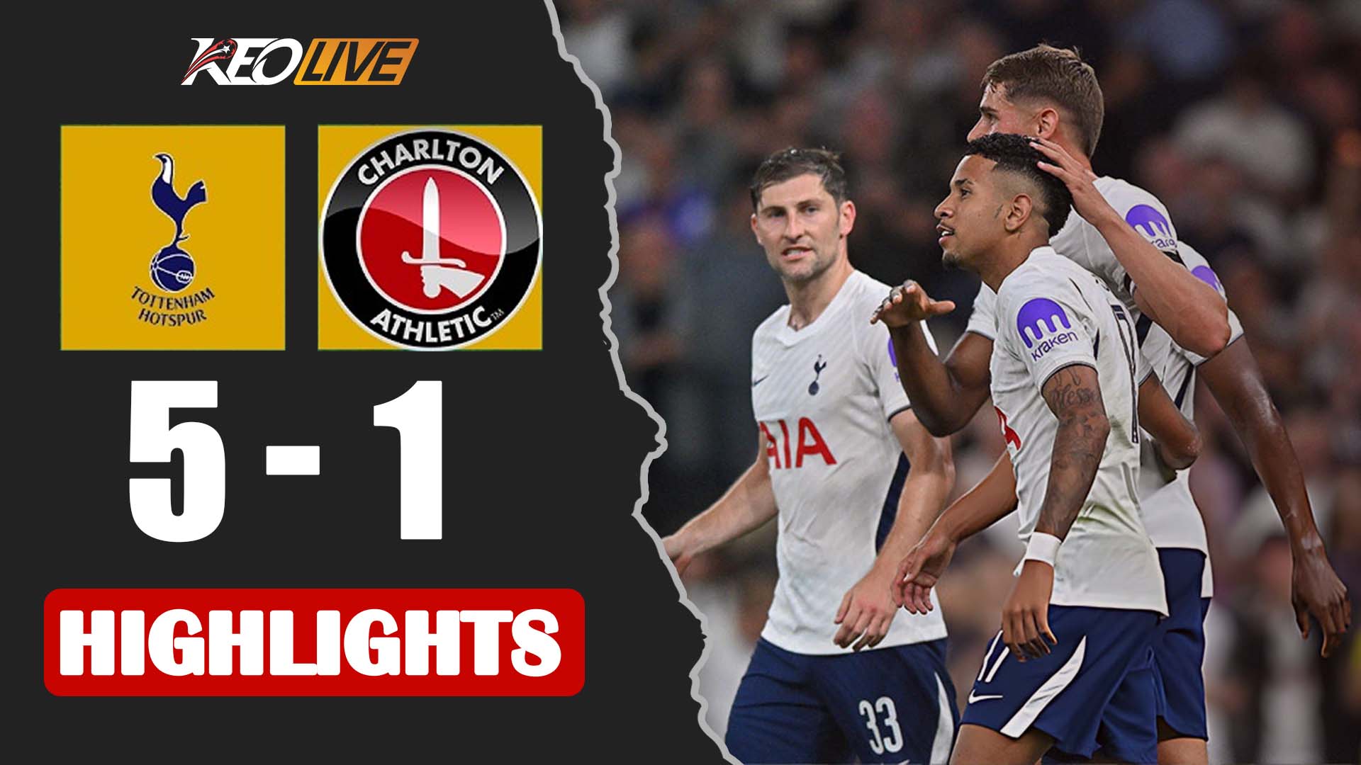 HIGHLIGHTS TOTTENHAM HOTSPUR - CHARLTON | CƠN MƯA BÀN THẮNG TẠI LONDON | CARABAO CUP 2026/27