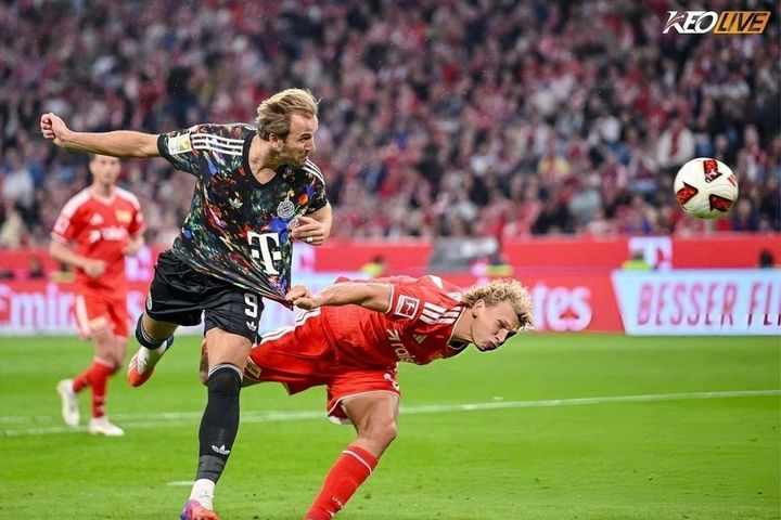 Mô tả hình ảnh cho bài viết Bayern hủy diệt Union Berlin trong ngày Kane chạm mốc 100 bàn tại Bundesliga
