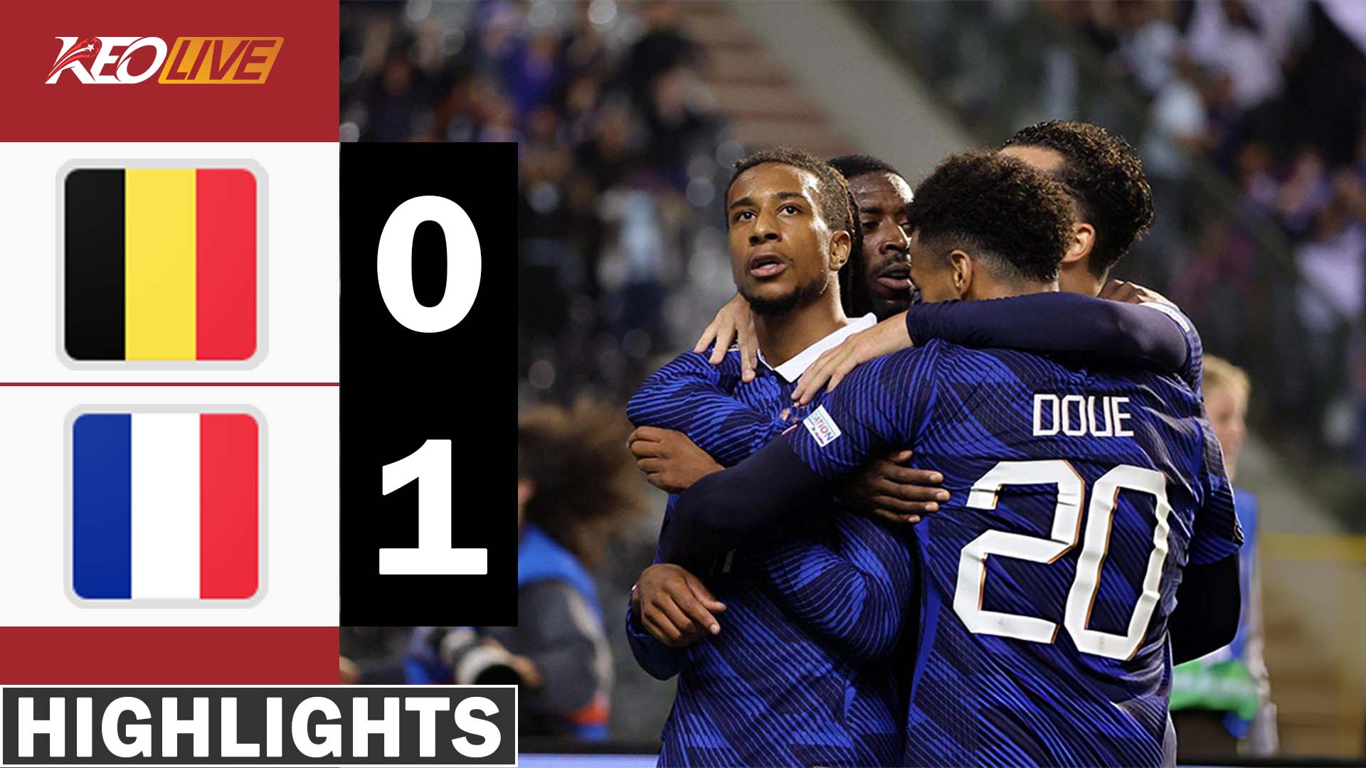  Belgium 0-1 France | A narrow defeat against France