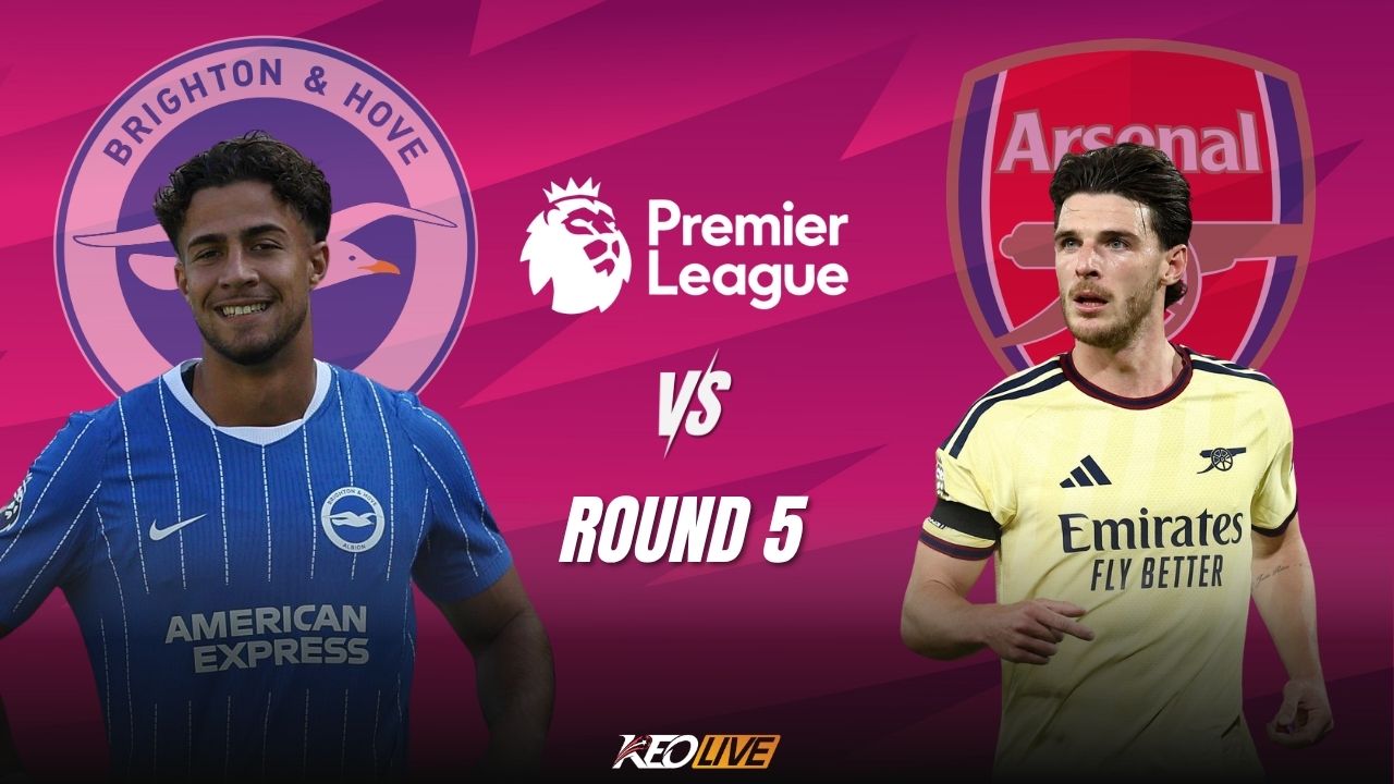 Trận đấu giữa Brighton vs Arsenal | Keolive