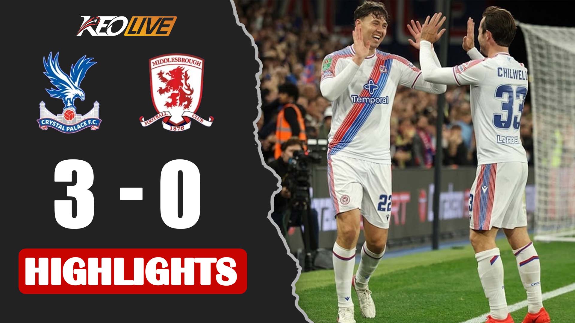 STRAND LARSEN DOUBLE! | Crystal Palace v Middlesbrough extended highlights