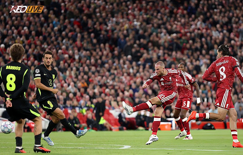 Khoảnh khắc siêu sao của Mac Allister đem về chiến thắng cho Liverpool | Keolive