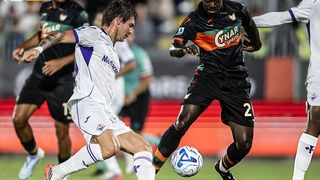 Hình ảnh cho bài Mastantuono lập hat-trick, Fiorentina giành chiến thắng đầu tiên