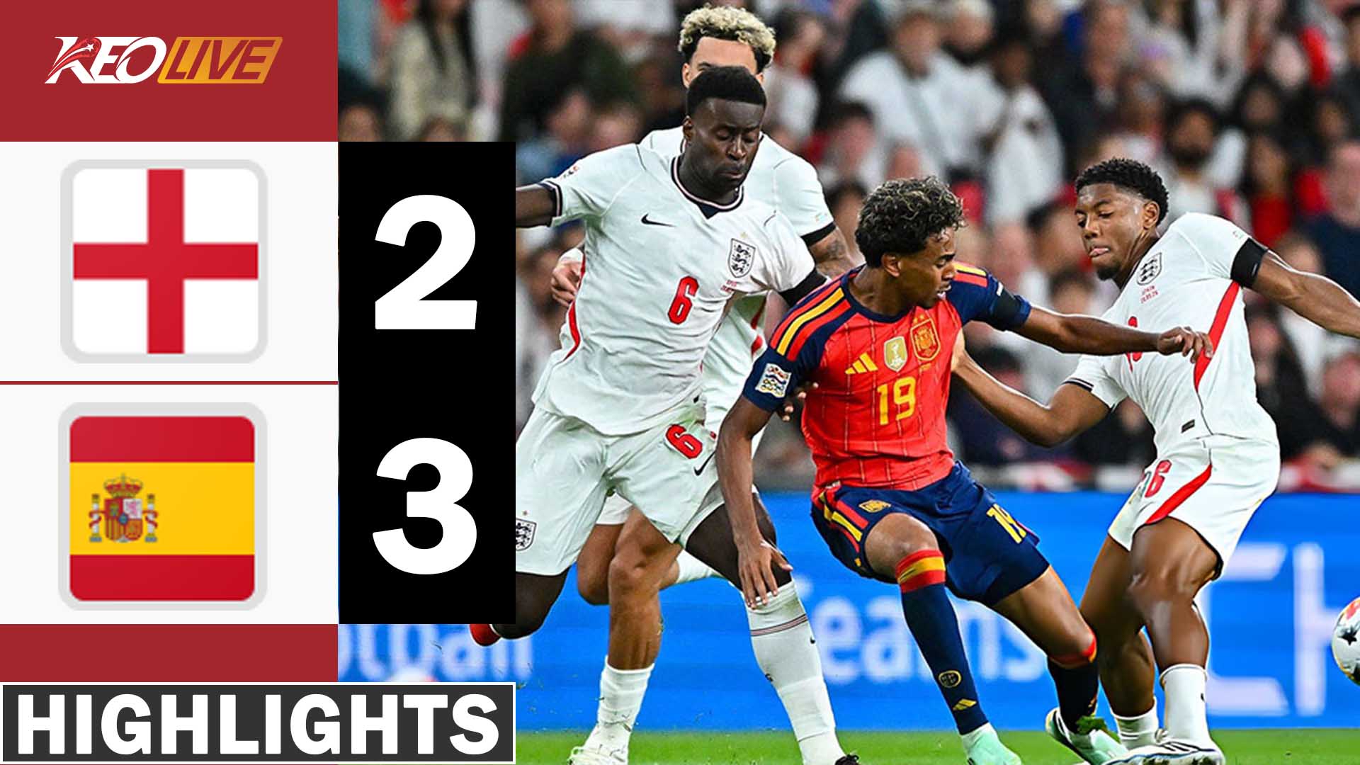 HIGHLIGHT ANH - TÂY BAN NHA: KỊCH BẢN KHÓ TIN, THẾ TRẬN CỐNG HIẾN | NATIONS LEAGUE 26-27