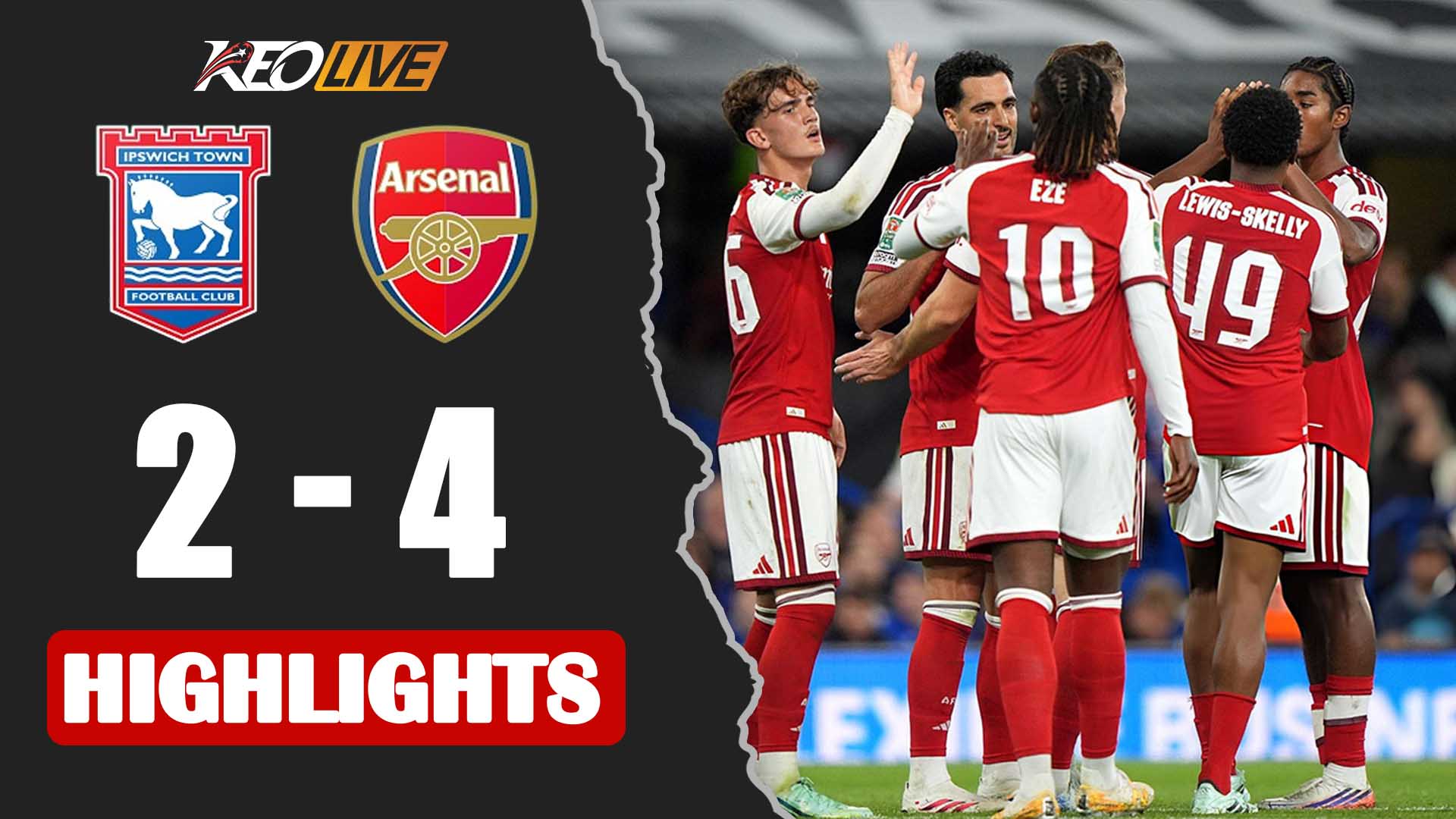 DOWMAN DOUBLE! | Ipswich Town v Arsenal extended highlights