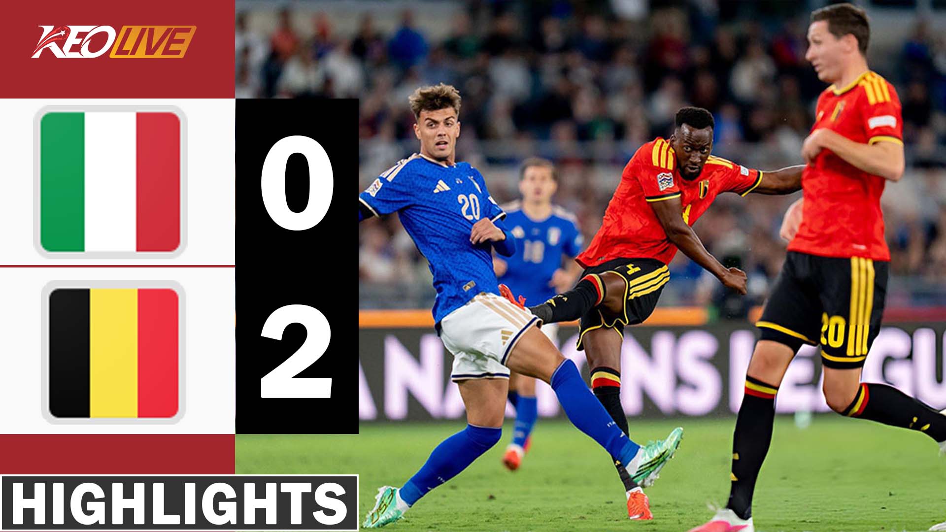 HIGHLIGHT ITALY - BỈ | THẾ TRẬN ĐÔI CÔNG HẤP DẪN, CHIẾN THẮNG XỨNG ĐÁNG | NATIONS LEAGUE 26-27