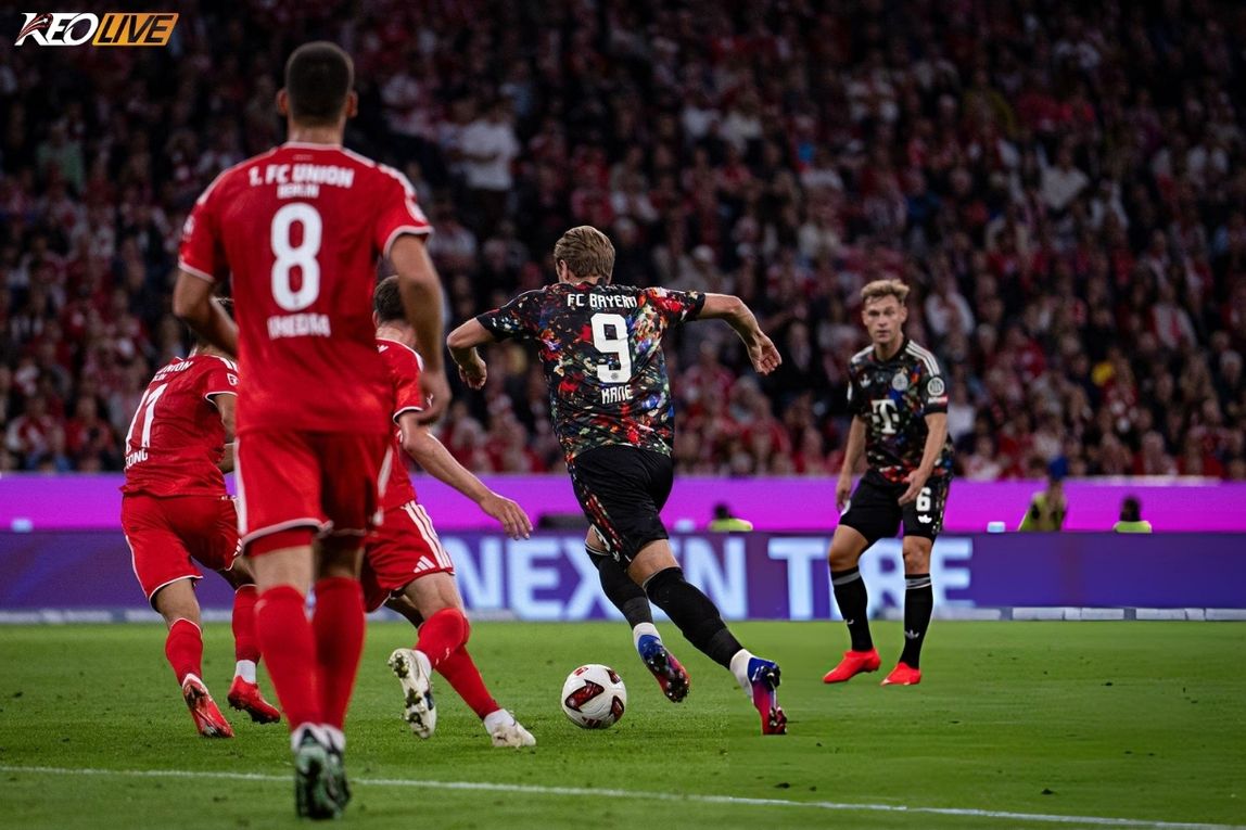 Kane ghi bàn thứ 101, Bayern đại thắng Union Berlin | Keolive