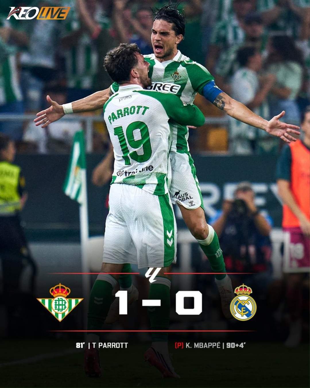 Real Betis 1-0 Real Madrid | Keolive