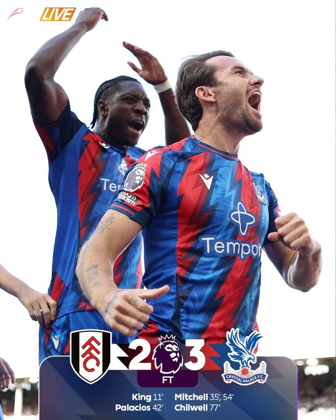 Fulham 2-3 Crystal Palace | Keolive
