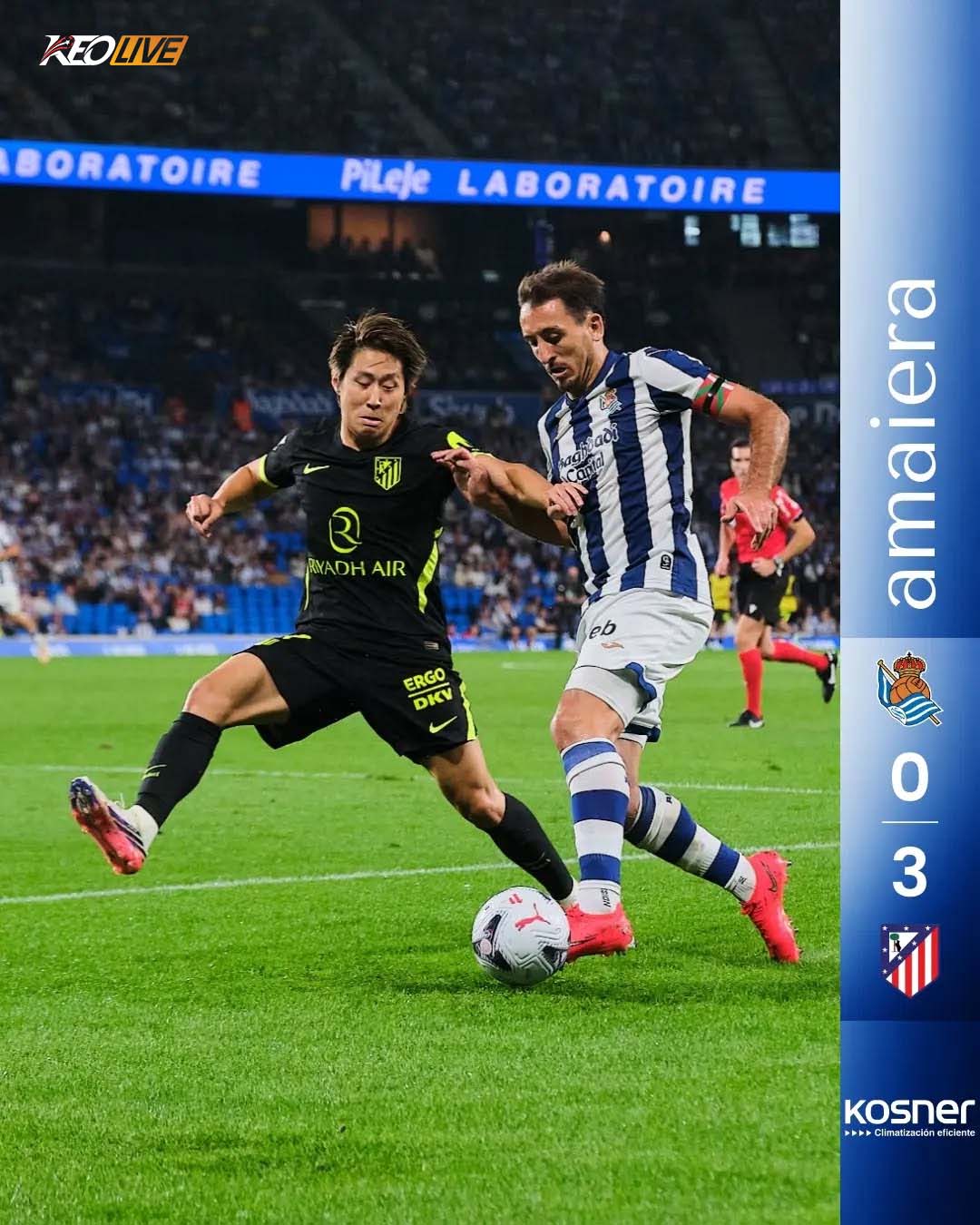 Real Sociedad 0-3 Atlético Madrid | Keolive