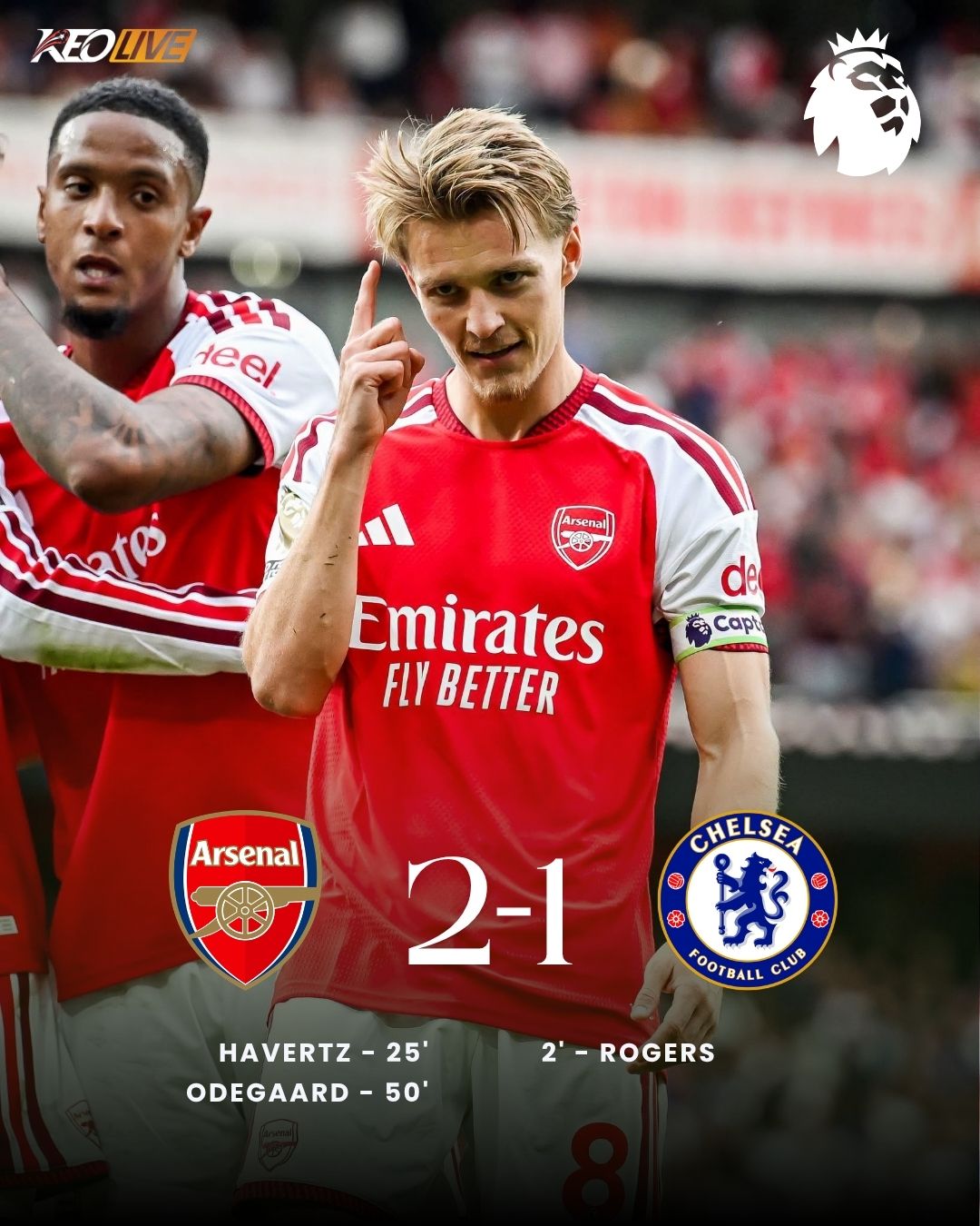 Arsenal 2-1 Chelsea | Keolive