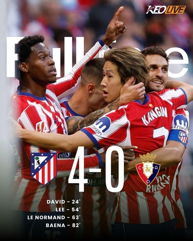 Atlético Madrid 4-0 Osasuna | Keolive