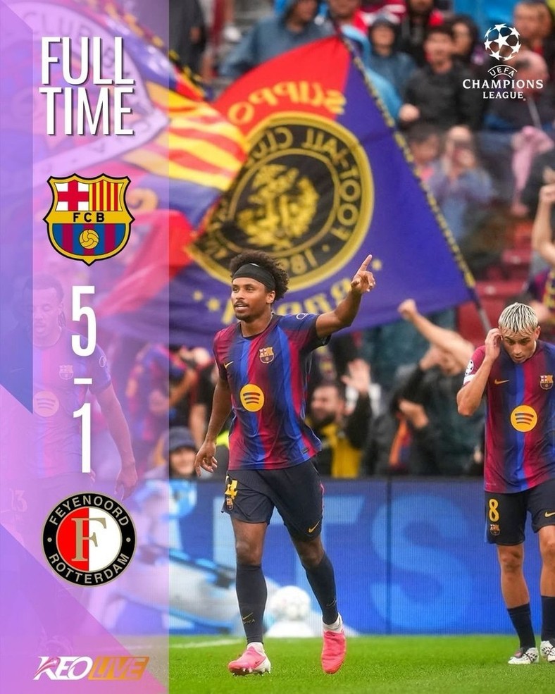 Barcelona 6-1 Feyenoord | Keolive