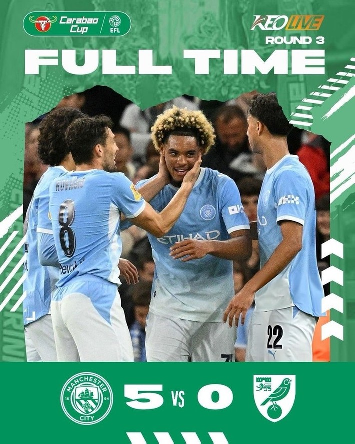 Manchester City 5-0 Norwich City | Keolive