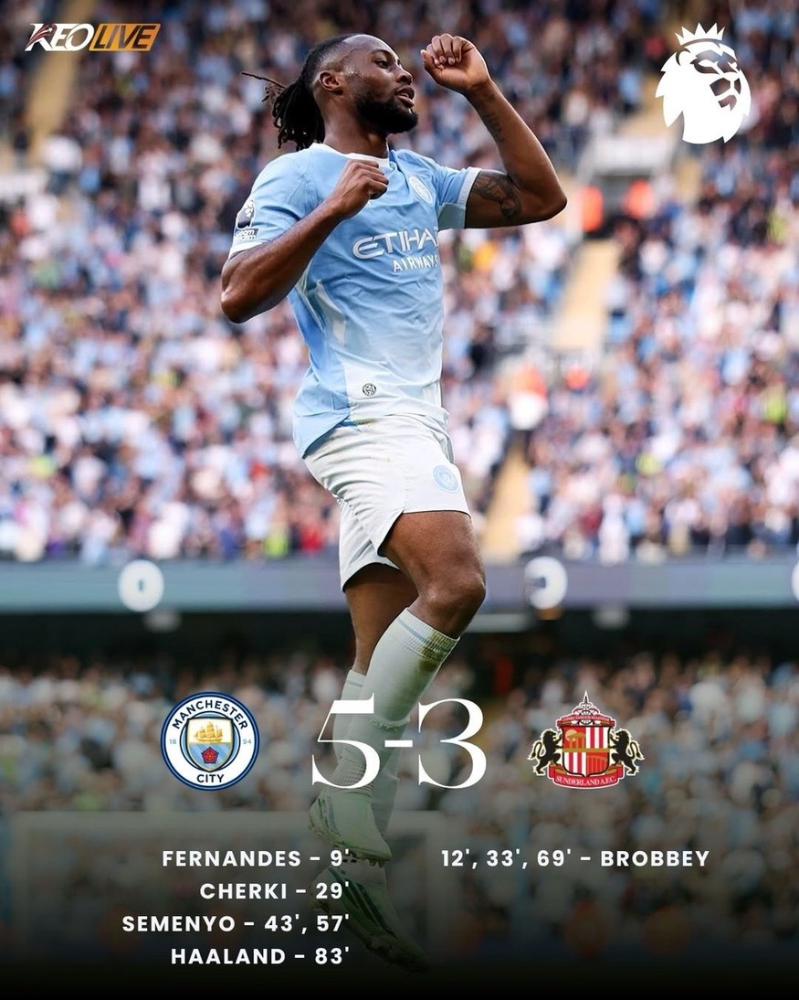Manchester City 5-3 Sunderland | Keolive