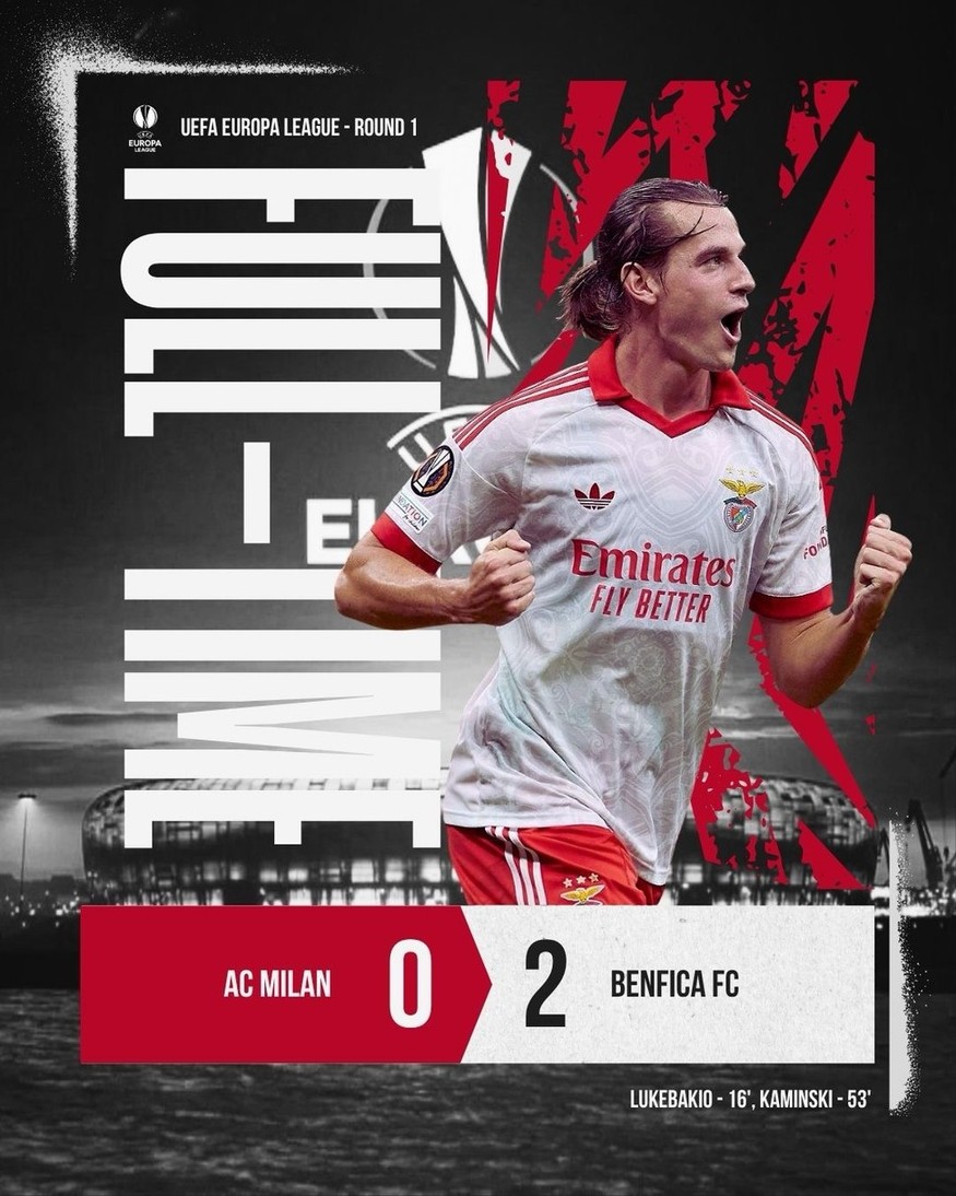AC Milan 0-2 Benfica | Keolive