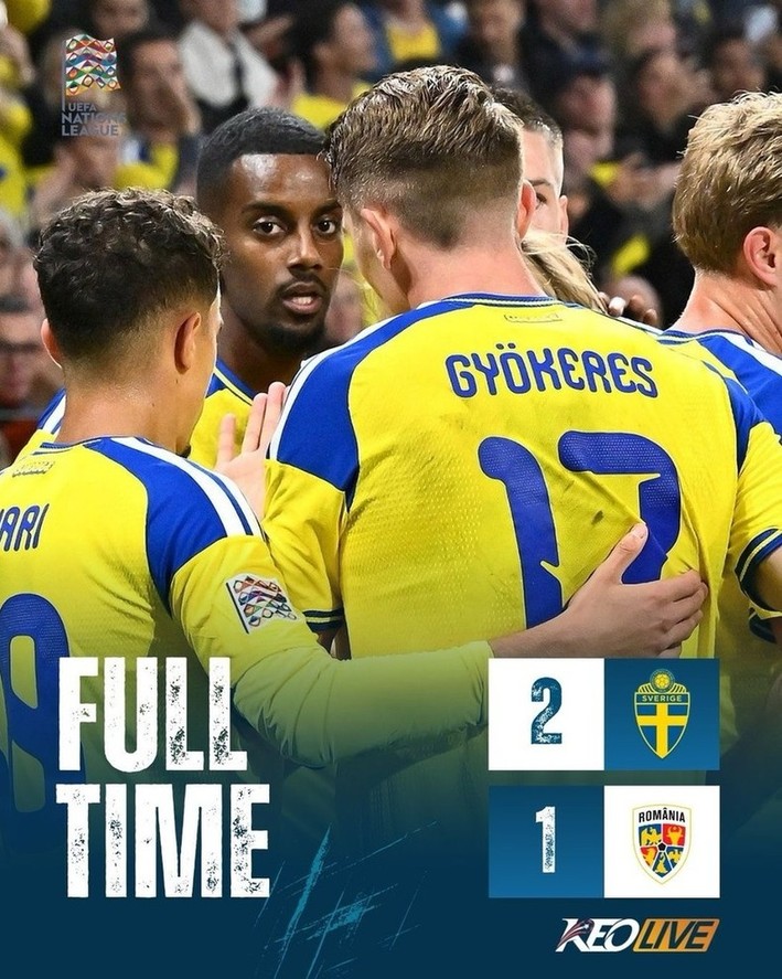 Thụy Điển 2-1 Romania | Keolive