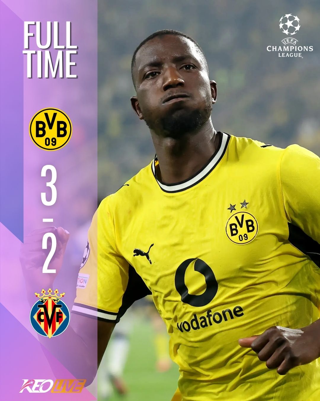 Dortmund 3-2 Villarreal | Keolive