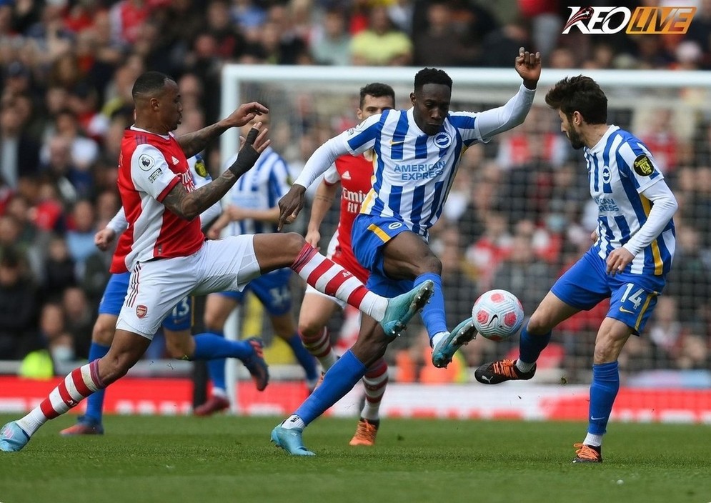 Phong độ 5 trận gần đây Brighton vs Arsenal | Keolive