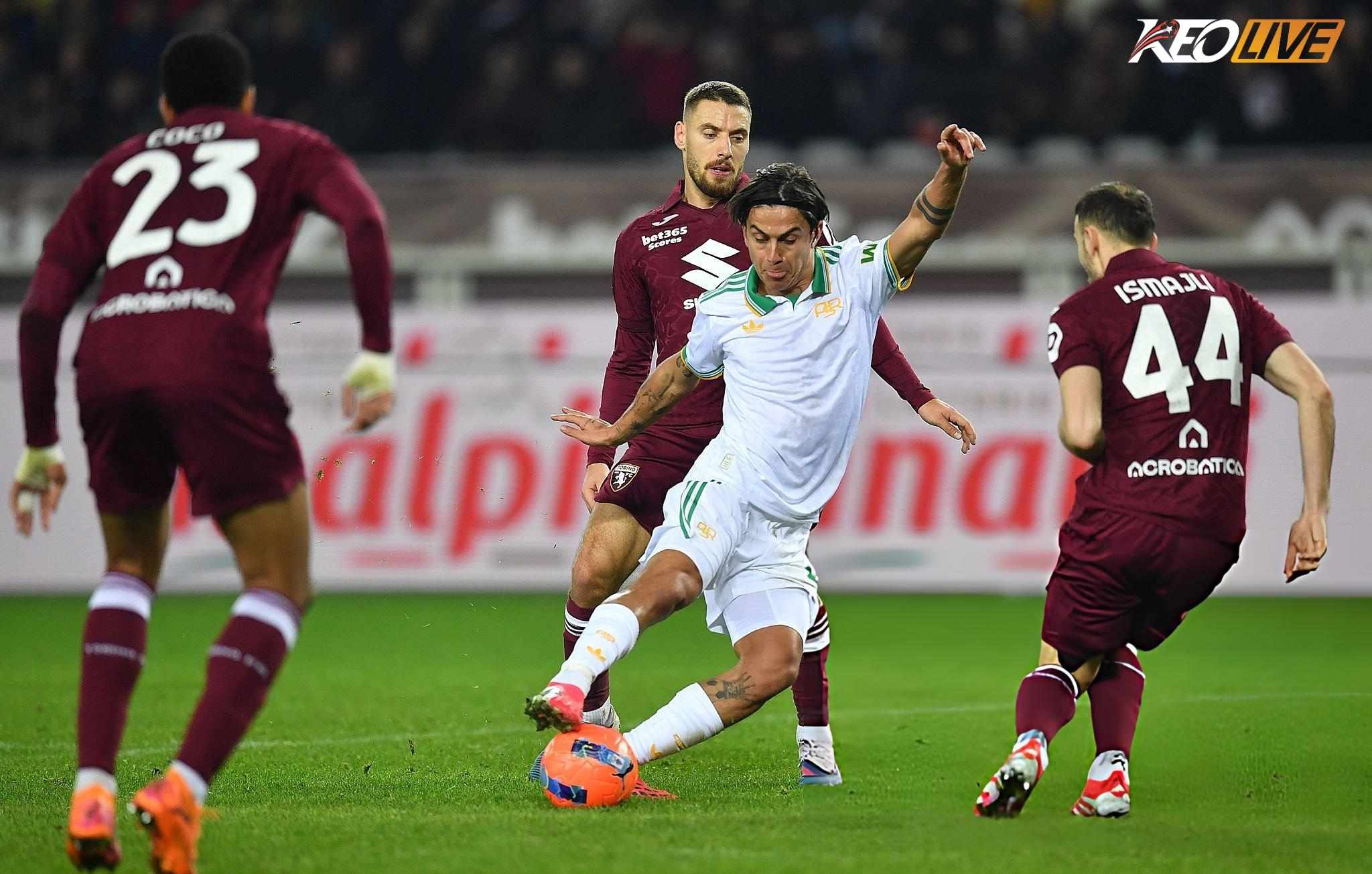 Lần gặp nhau gần nhất Torino vs Roma | Keolive