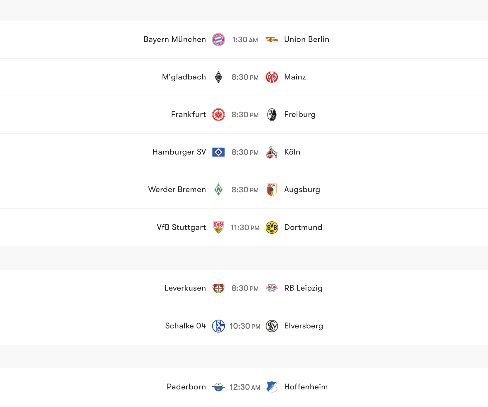Lịch thi đấu vòng 4 Bundesliga 2026/27 | Keolive