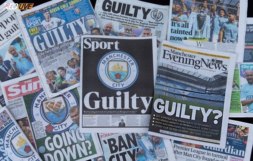 Man City bị kết luận vi phạm hàng loạt quy định tài chính | Keolive