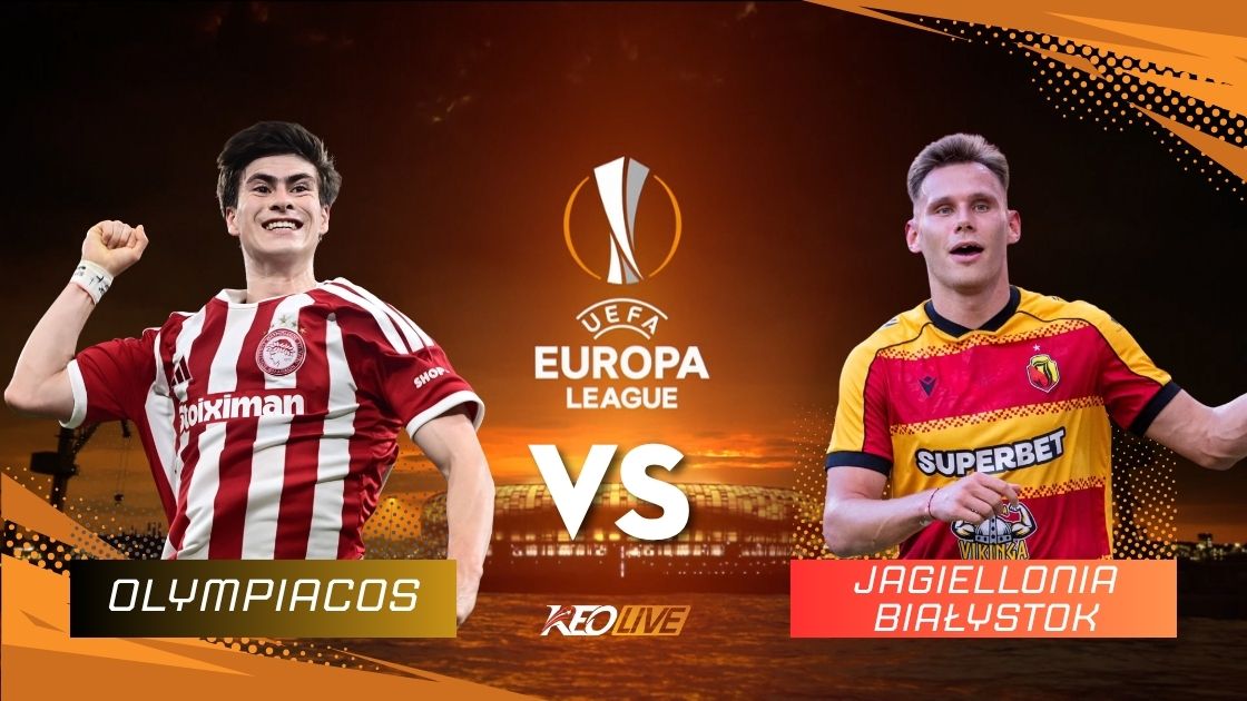 Trận đấu giữa Olympiacos vs Jagiellonia Białystok | Keolive