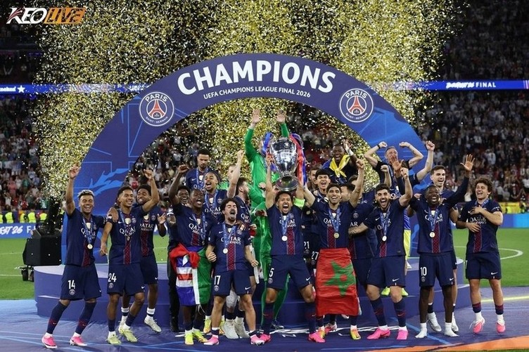 PSG bắt đầu hành trình bảo vệ ngôi vương Champions League | Keolive