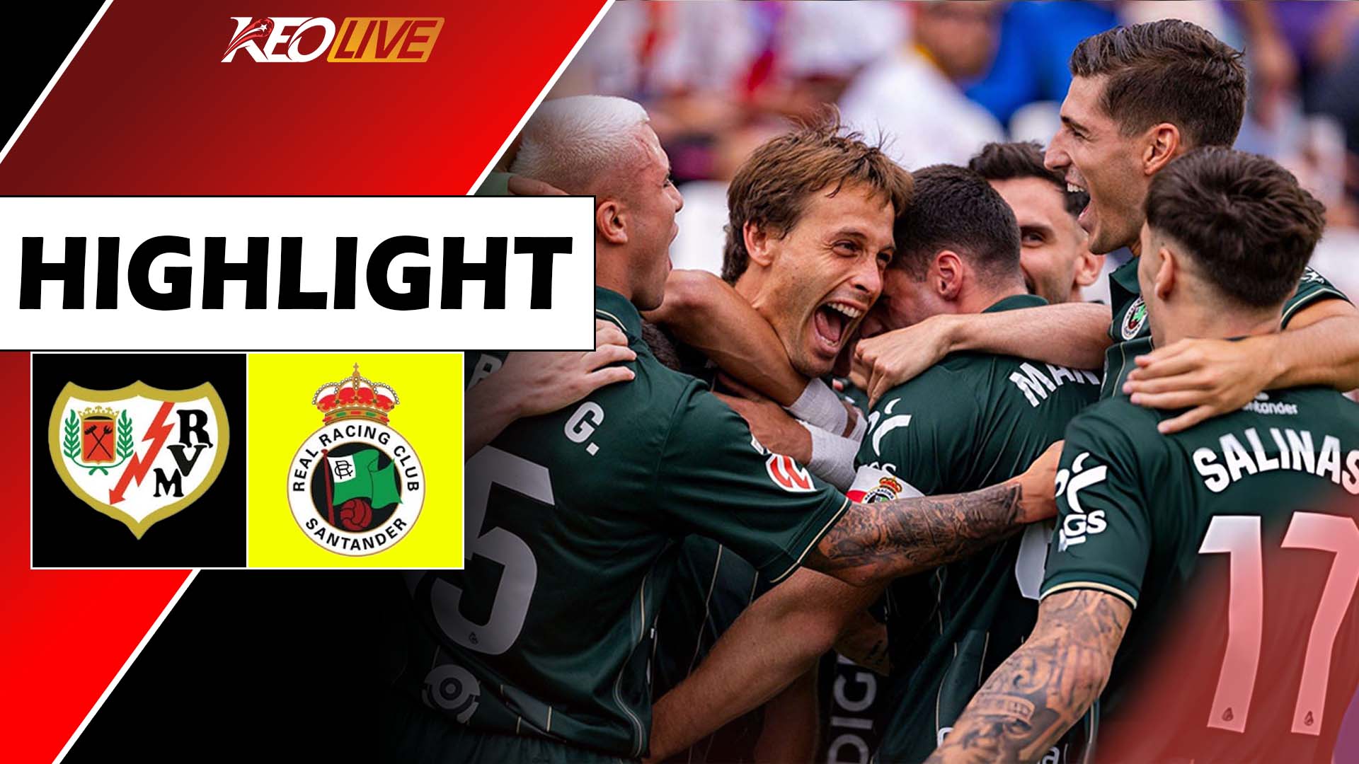 RAYO VALLECANO 3 - 2 R. RACING CLUB | RESUMEN LALIGA EA SPORTS