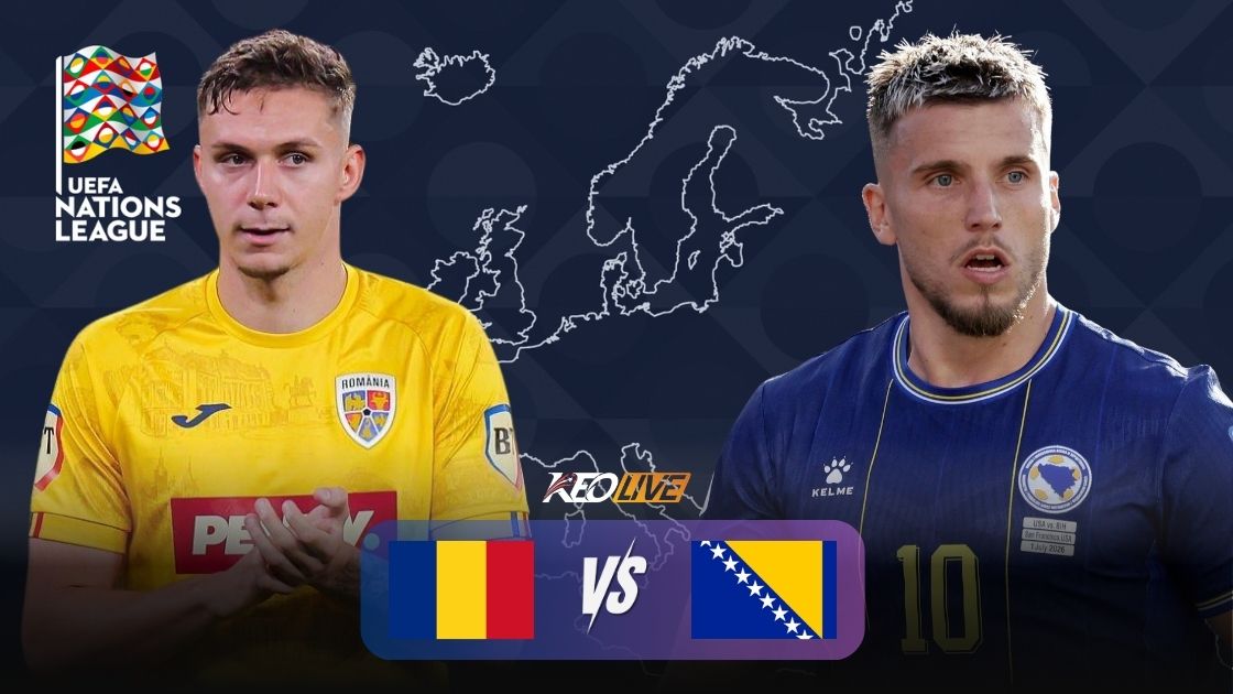 Trận đấu giữa Romania vs Bosnia and Herzegovina | Keolive