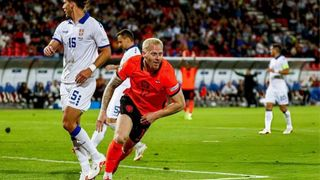 Hình ảnh cho bài Meerdink lập cú đúp, Hà Lan có chiến thắng đầu tiên tại Nations League 